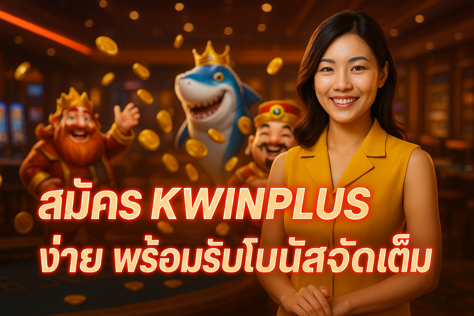 สมัคร KWINPLUS ง่าย พร้อมรับโบนัสจัดเต็ม